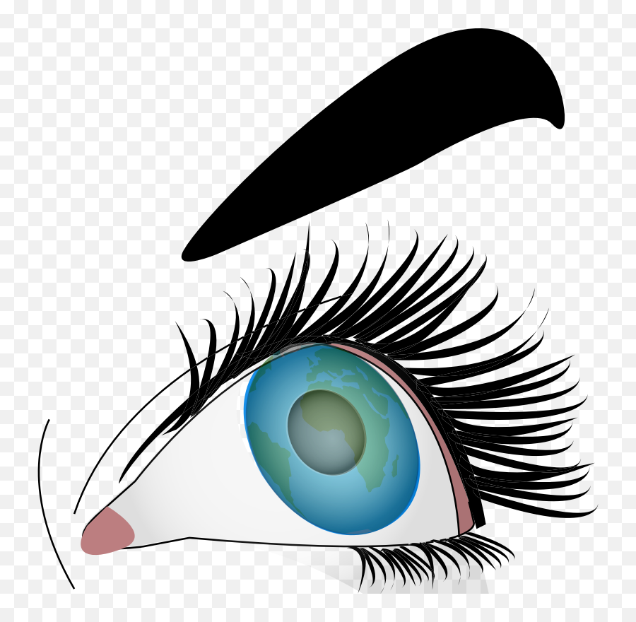 Illustration Of Close - Up Of A Blue Female Eye Public Creazilla Clipart Eyes Png,Eye Icon On Computer