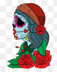 Day Of The Dead Gypsy Clipart Free Download Creazilla Png