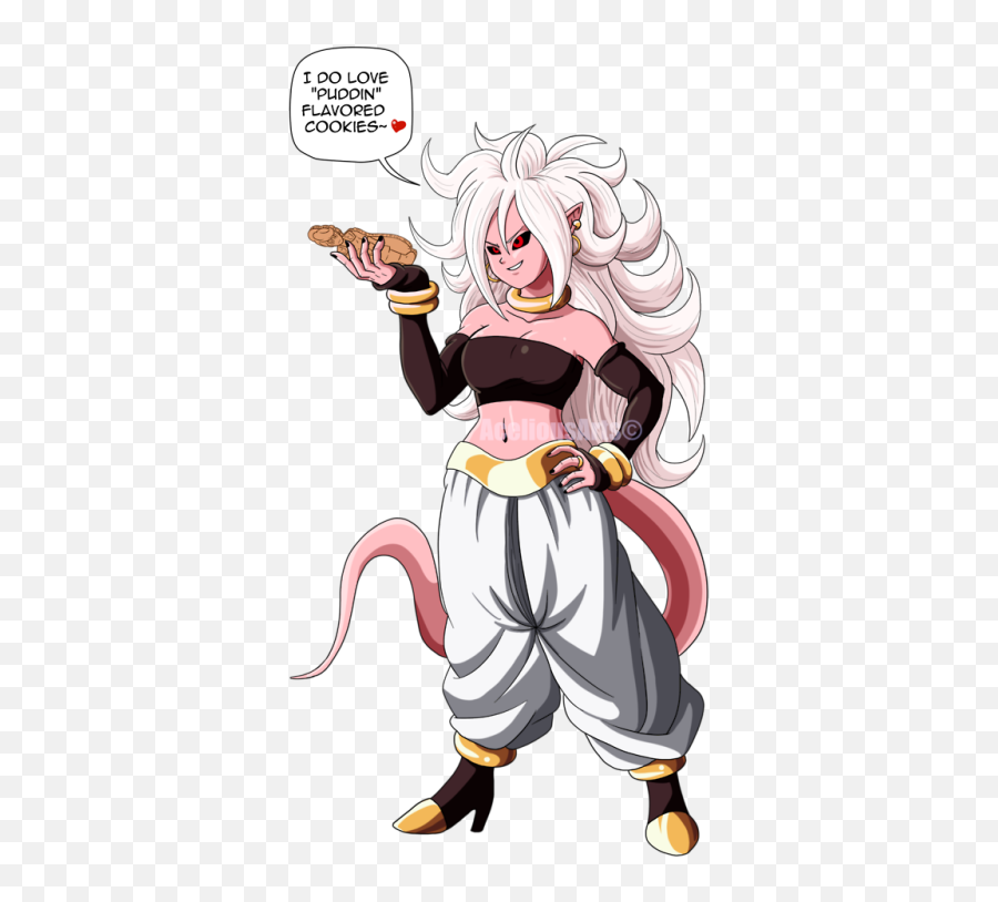 Majin Dragon Ball Fighterz Android - Goku And Android 21 Love Png,Android 21 Png