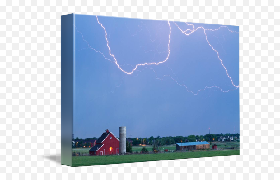 Cc Red Barn Lightning Rodeo By James - Lightning Png,Red Lightning Transparent