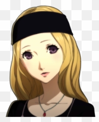 Chihaya Portrait Character Aesthetic Persona 5 Purple Eyes - Portrait png