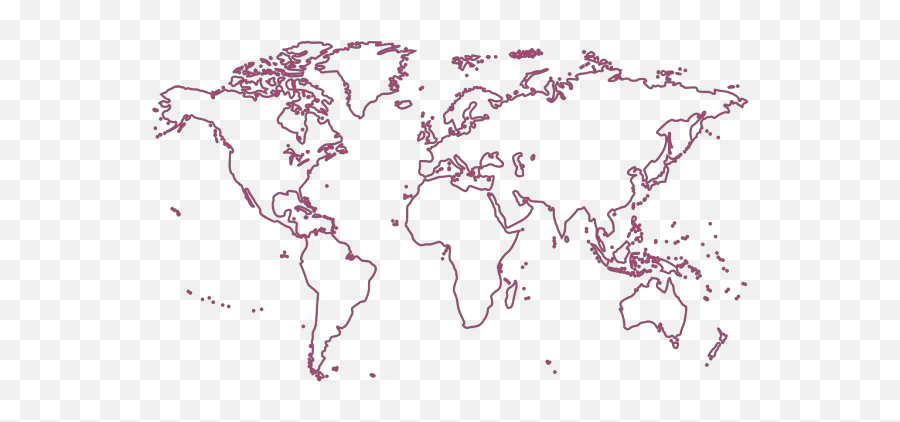 World Map Png Svg Clip Art For Web - Download Clip Art Png Outline Map Of The Word,World Map Icon Png