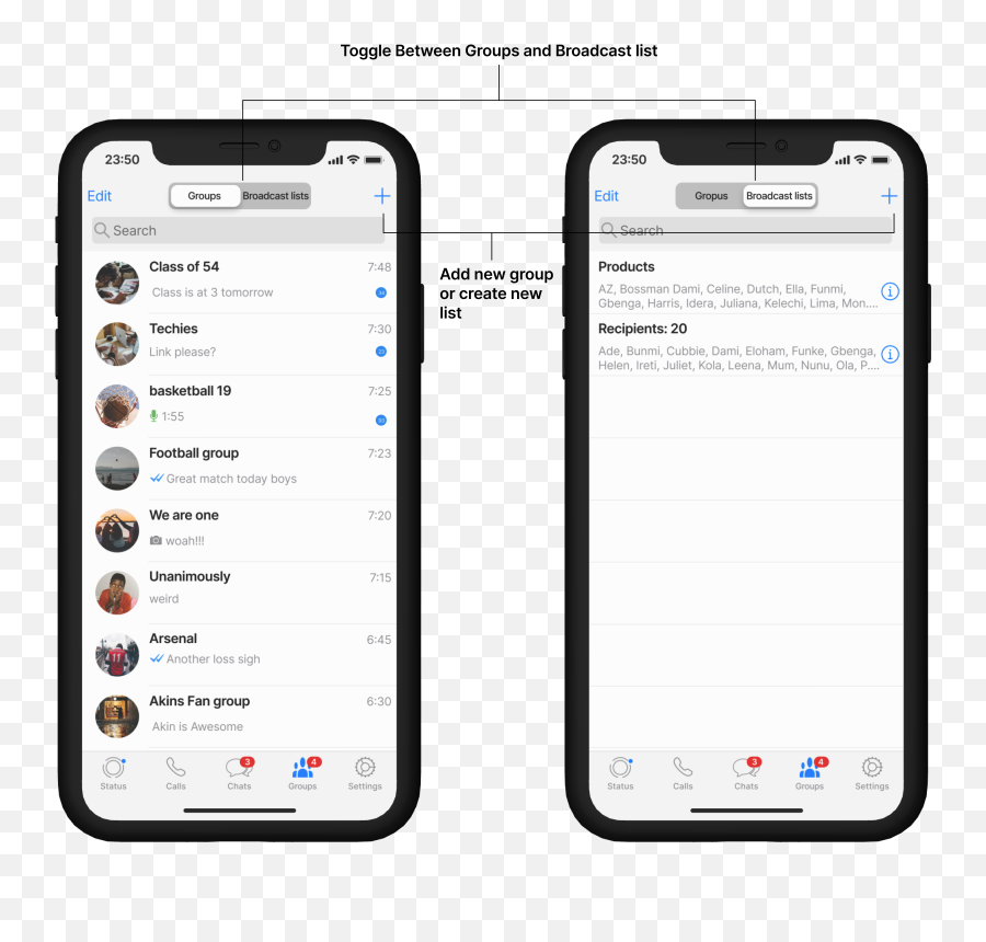 Interaction Redesign Of Whatsapp Transparent PNG