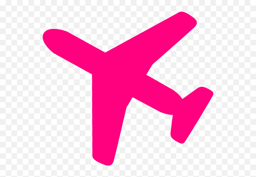 Pink Airplane Clip Art - Vector Clip Art Online Png,Pink Photos Icon