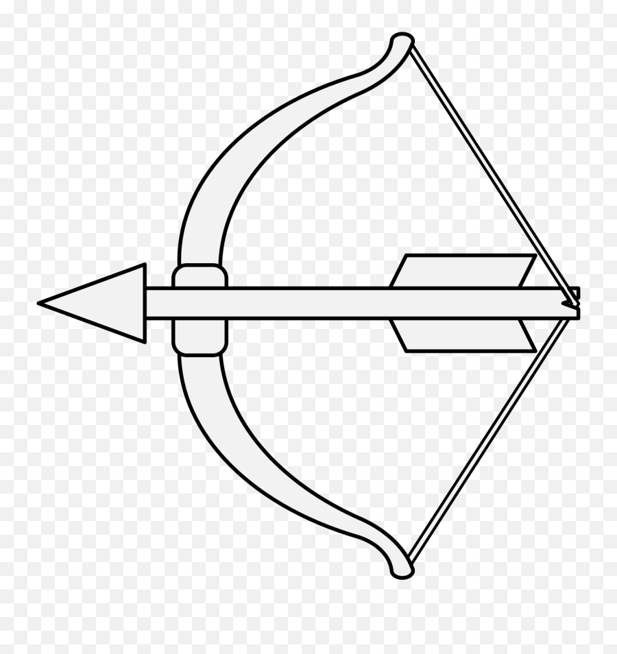 Draw A Bow And Arrow Transparent Png - Draw Bows And Arrows,Bow And Arrow Png