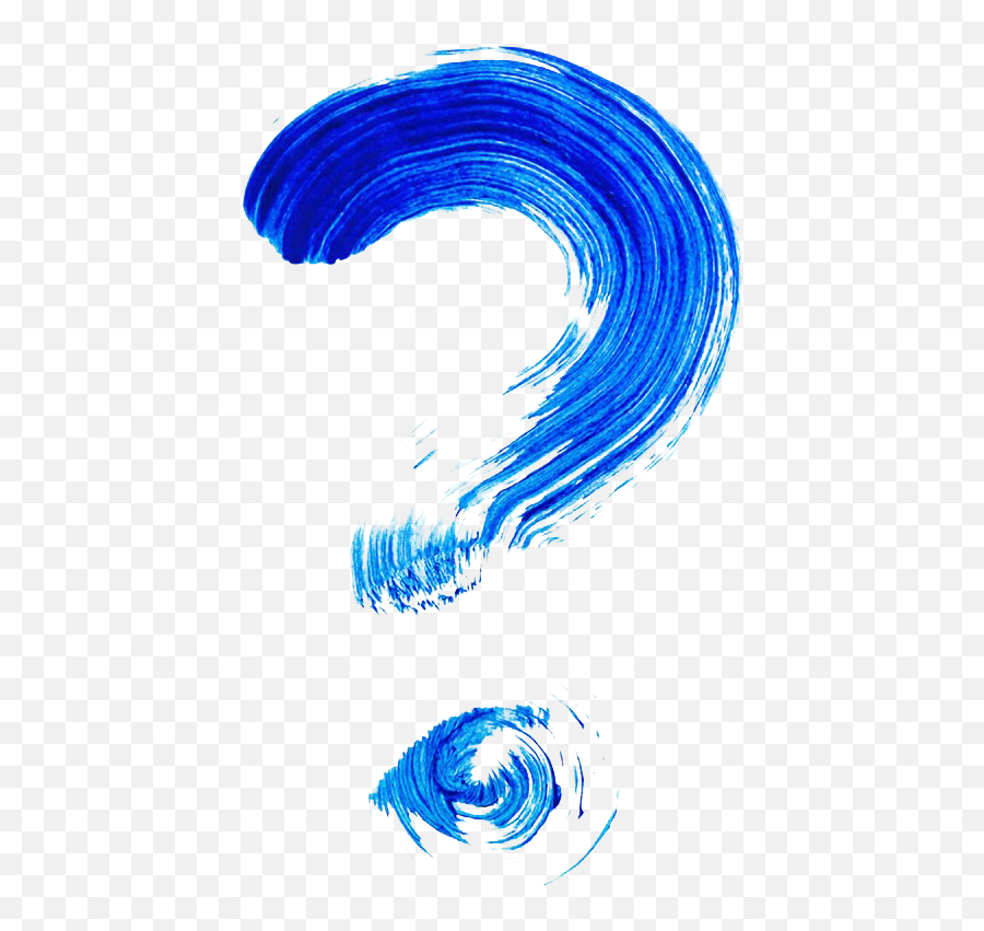 Download Blue Electric Question Mark Watercolor Painting Hq - Blue Question Mark Icon Png,Painting Png