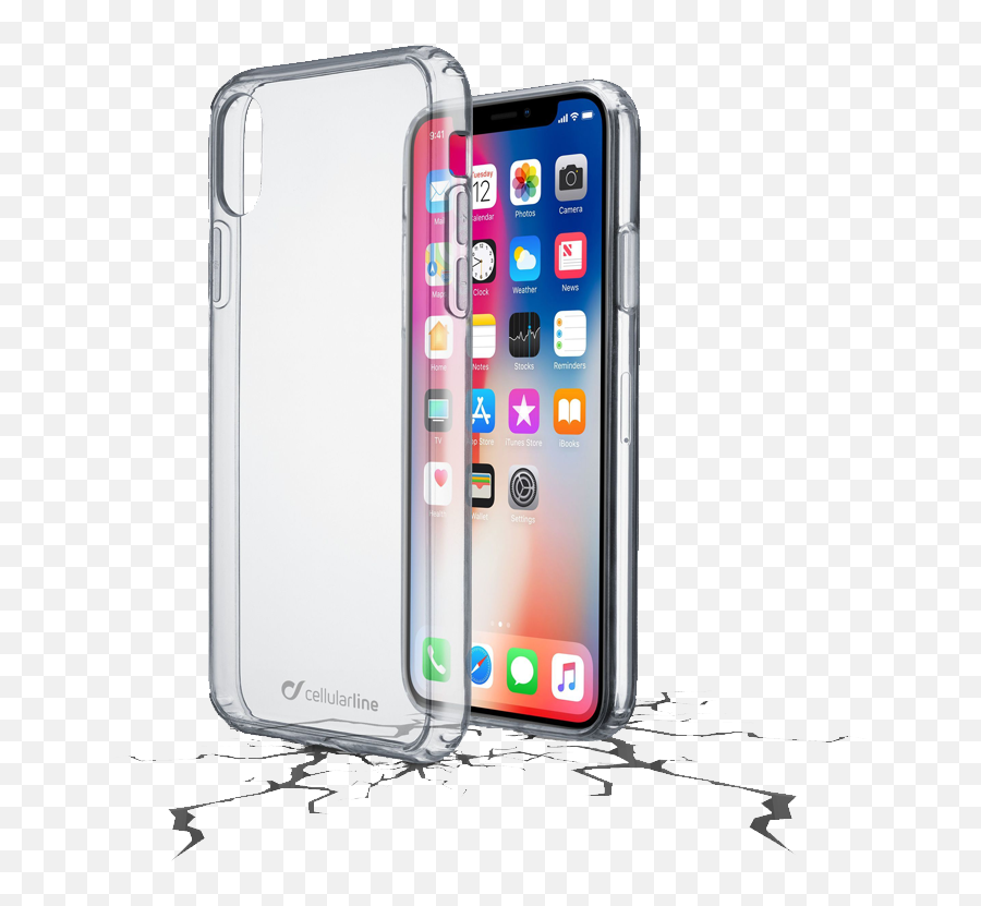 Cellularline Clear Duo For Iphone X - Cellularline Clearduo Iphone Xr Png,Transparent Cellular Phone