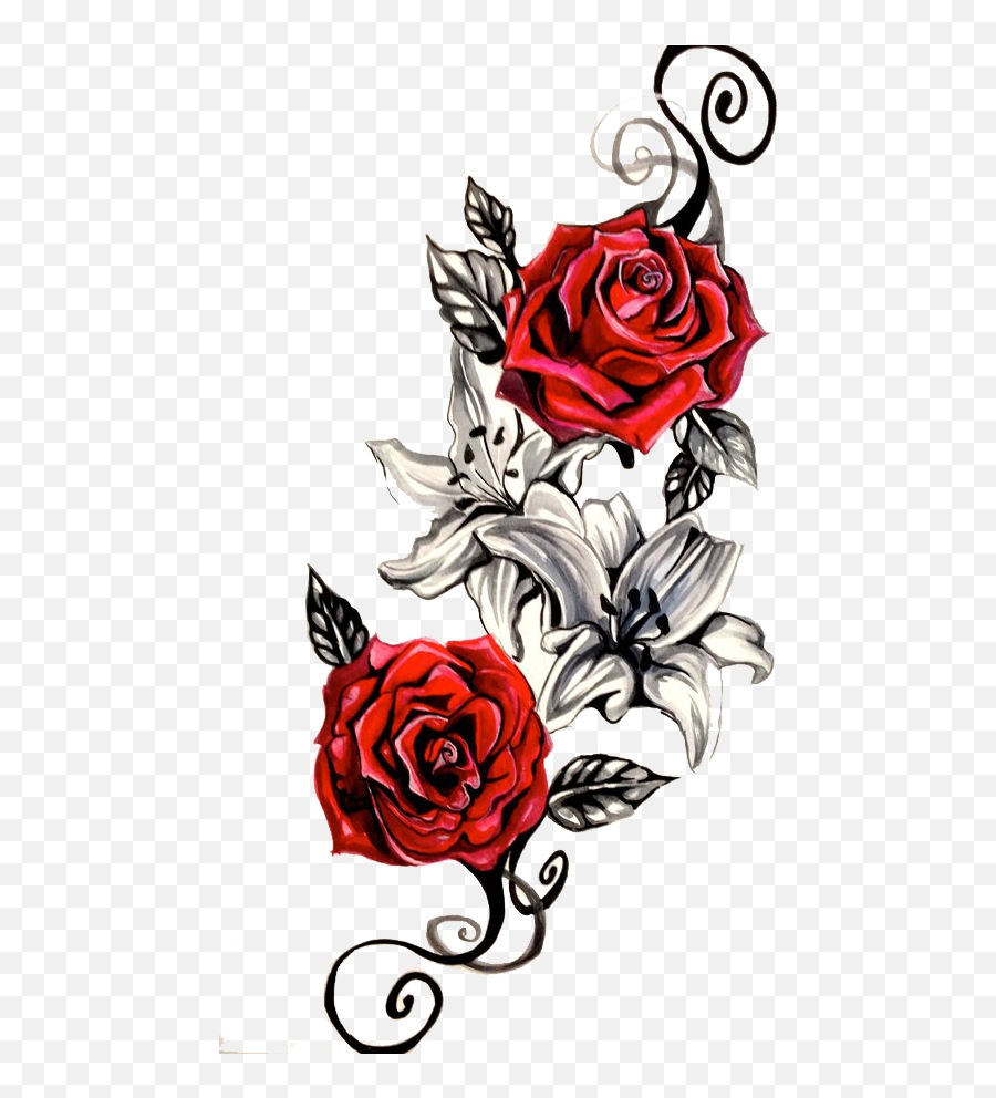 Tattoo Red Roses Png 39026 - Free Icons And Png Backgrounds Rose Arm Tattoo Png,Red Rose Png