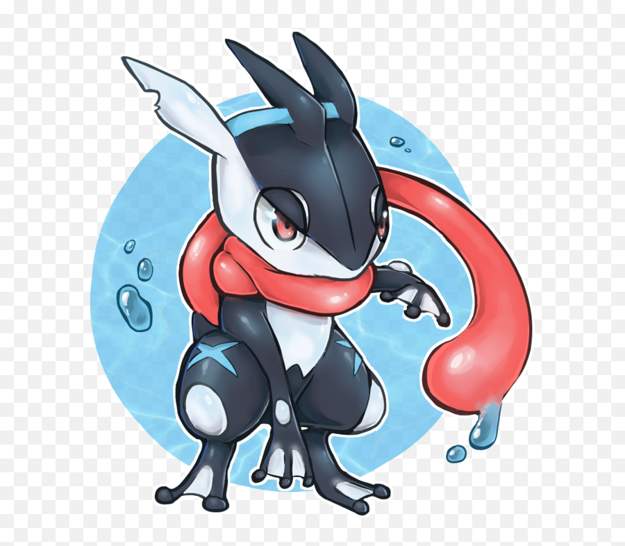 Pokemon Shinypokemon Greninja Water - Imágenes De Greninja Kawaii Png,Greninja Png