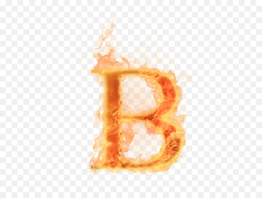 Burning Letter B - Fire Letters B Png,Burning Png