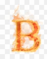 Burning Letter B - Fire Letters B Png,Burning Png