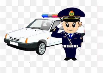 Cartoon Traffic Police Car Pattern Elements - Police Car Png Police Cartoon Png,Police Car Png