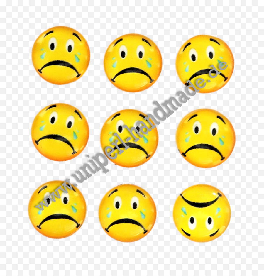 Emoji Cabochon 14 Mm Crying Face - Smiley Png,Crying Face Png