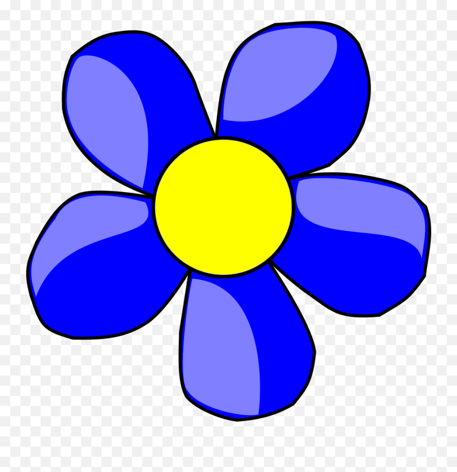 Thank You Flowers Clipart Free Images 2 - Clipartix Clip Art Blue Flower Png,Blue Flower Transparent Background
