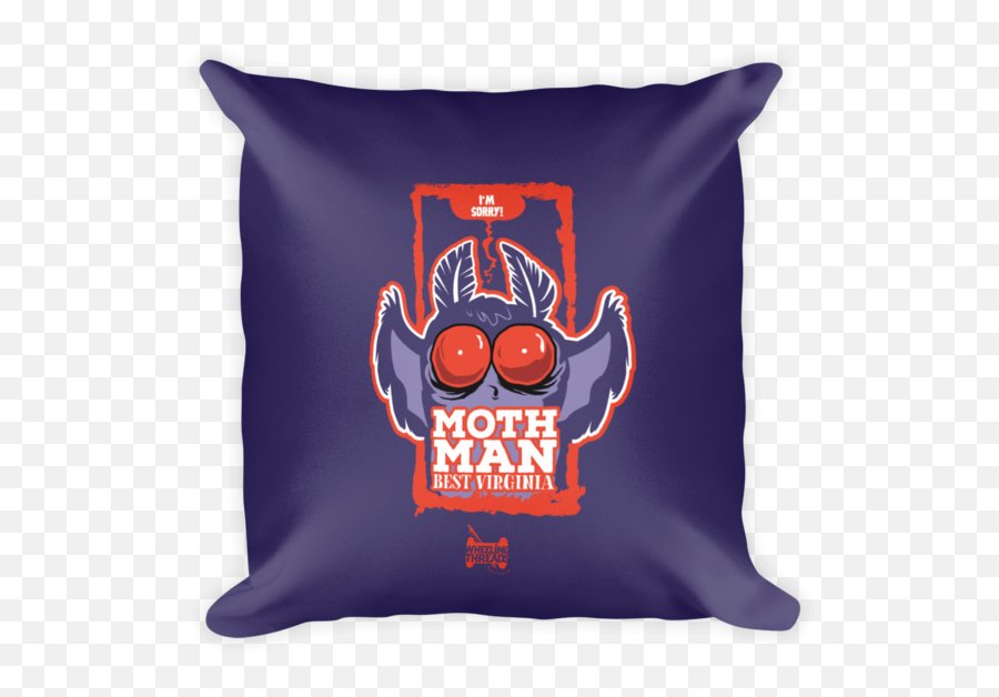 Download Mothman Pillow - Square Pillow Full Size Png Purple Pillow Clipart,Mothman Transparent