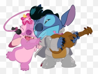 Stitch Elvis Png Clip Free - Stitch And Angel Png Full Stitch And Angel Clipart,Angel Png