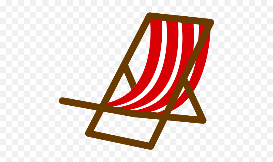 Beach Icon Myiconfinder - Sunbed Png Red,Beach Chair Png