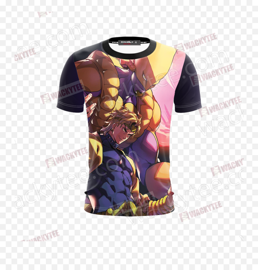 Jojou2019s Bizarre Adventure Dio Brando And The World 3d T - Shirt Stardust Crusaders Dio Brando Fan Art Png,Dio Brando Png