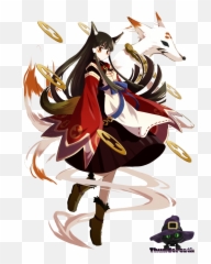 Fox Girl Psd68008 - Anime Cat Girl Mage Full Size Png Anime Fox Girl Png,Mage Png