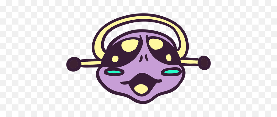 Alienu0027s Head Violet Stroke - Transparent Png U0026 Svg Vector File Clip Art,Alien Head Png