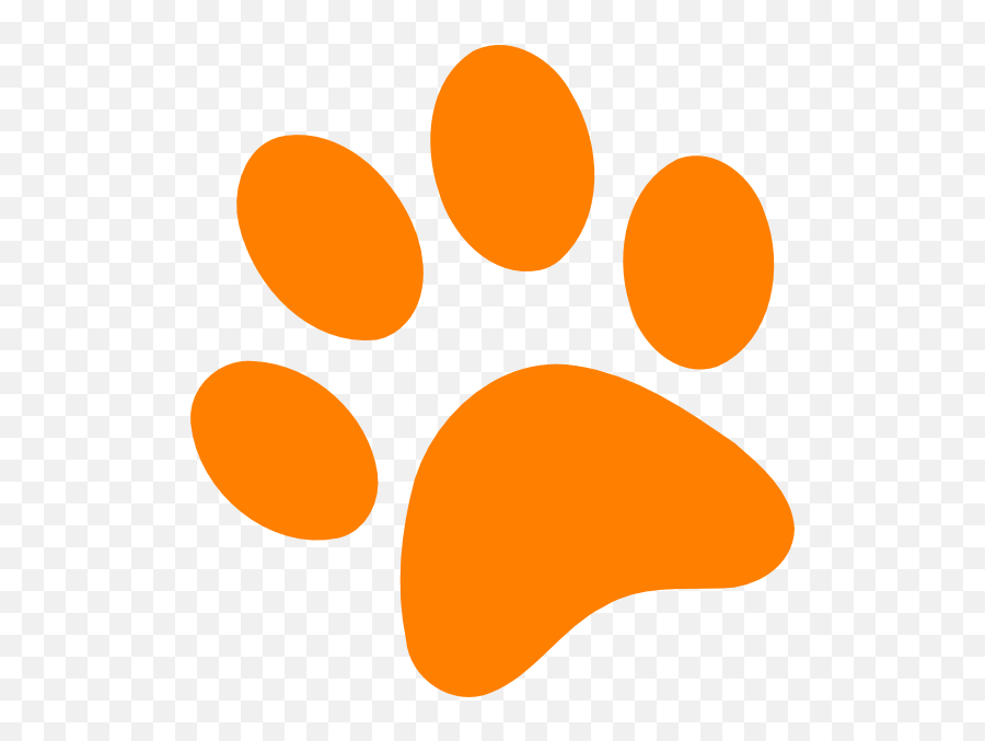 Clipart Dog Paw Print 2 Image 3 - Paw Patrol Orange Paw Png,Paw Prints Png