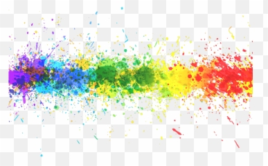 Rainbow Splash Transparent Background - Colour png