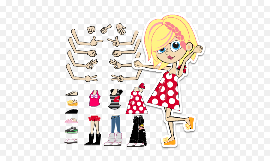 Download Change Styles With Freely Scalable Body Parts Or - Clip Art Png,Animate Png