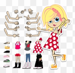 Download Change Styles With Freely Scalable Body Parts Or - Clip Art Png,Animate Png