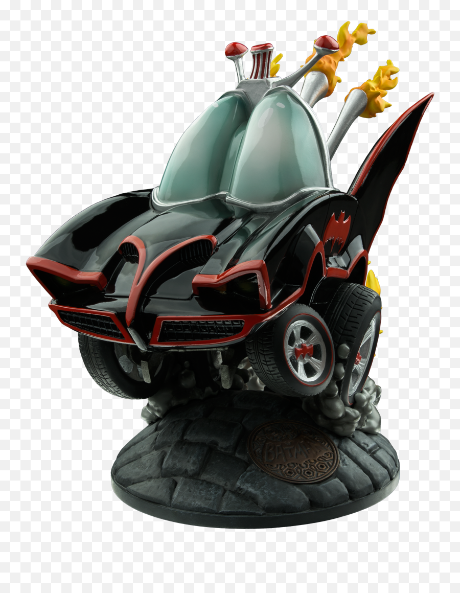 Batman - Stylized 1966 Batmobile Statue Black And Red Model Car Png,Batmobile Png