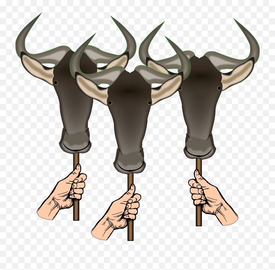 Fake Gnus Clipart Free Download Transparent Png Creazilla - Draw A Hand Holding,Bull Horns Png