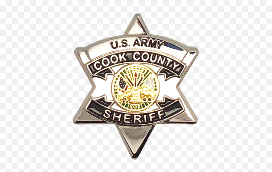 Download Hd Cook County Sheriff Star Lapel Pin - Us Army Cook County Sheriff Star Png,Us Army Png