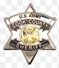 Download Hd Cook County Sheriff Star Lapel Pin - Us Army Cook County Sheriff Star Png,Us Army Png