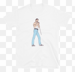 Freddie Mercury Live Aid Tee - Foursome Png,Freddie Mercury Png