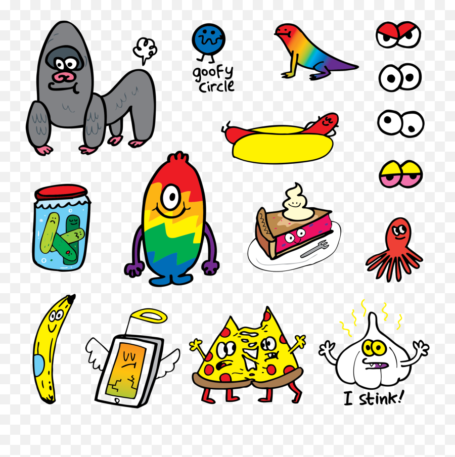 Download Goofy Doodles Sheet - Jon Burgermanu0027s Daily Doodle Goofy Doodles Png,Goofy Transparent