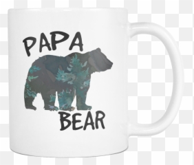 Papa Bear Forest Silhouette Coffee Mugs - Animal Farm Adventure Park Png,Forest Silhouette Png