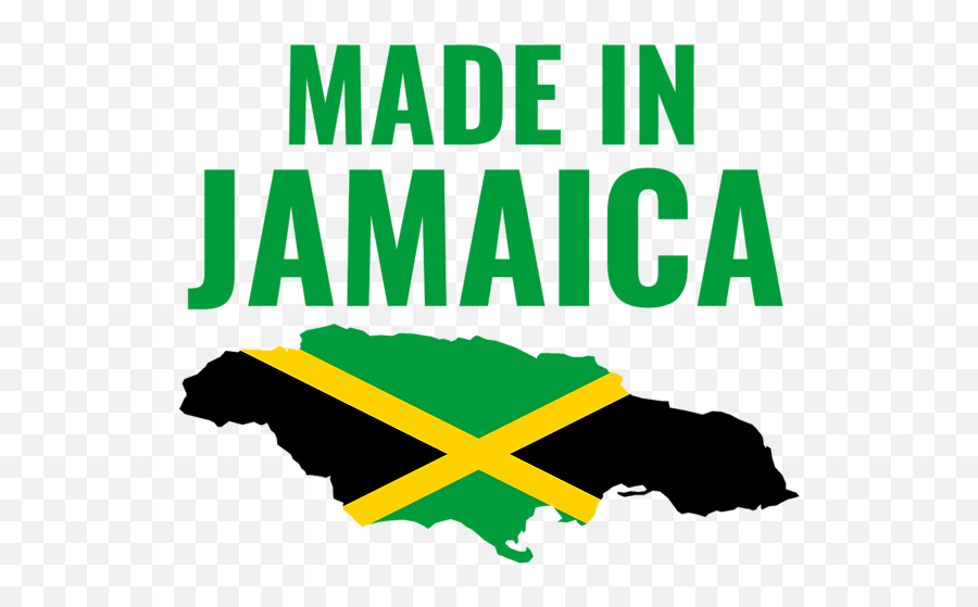 Jamaica Flag Map Greeting Card - Made In Jamaica Png,Jamaican Flag Png