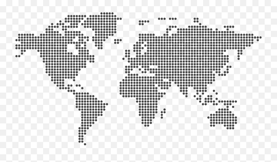 White Dots Png - World Map For Website Background,White Dots Transparent Background