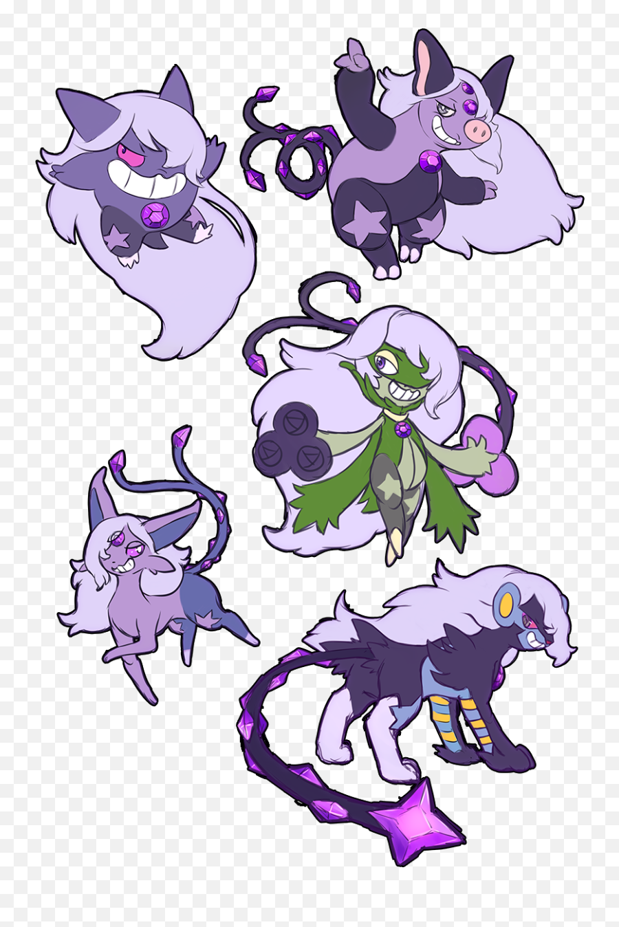 Amethyst Su As Roughly Doodled Pokemon By Quetzalcoatlkin - Steven Universe As Pokemon Png,Steven Universe Amethyst Png