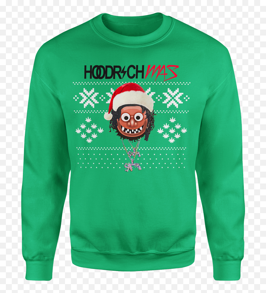 Hoodrichmas Ugly Christmas Sweatshirt - Crew Neck Png,Ugly Christmas Sweater Png