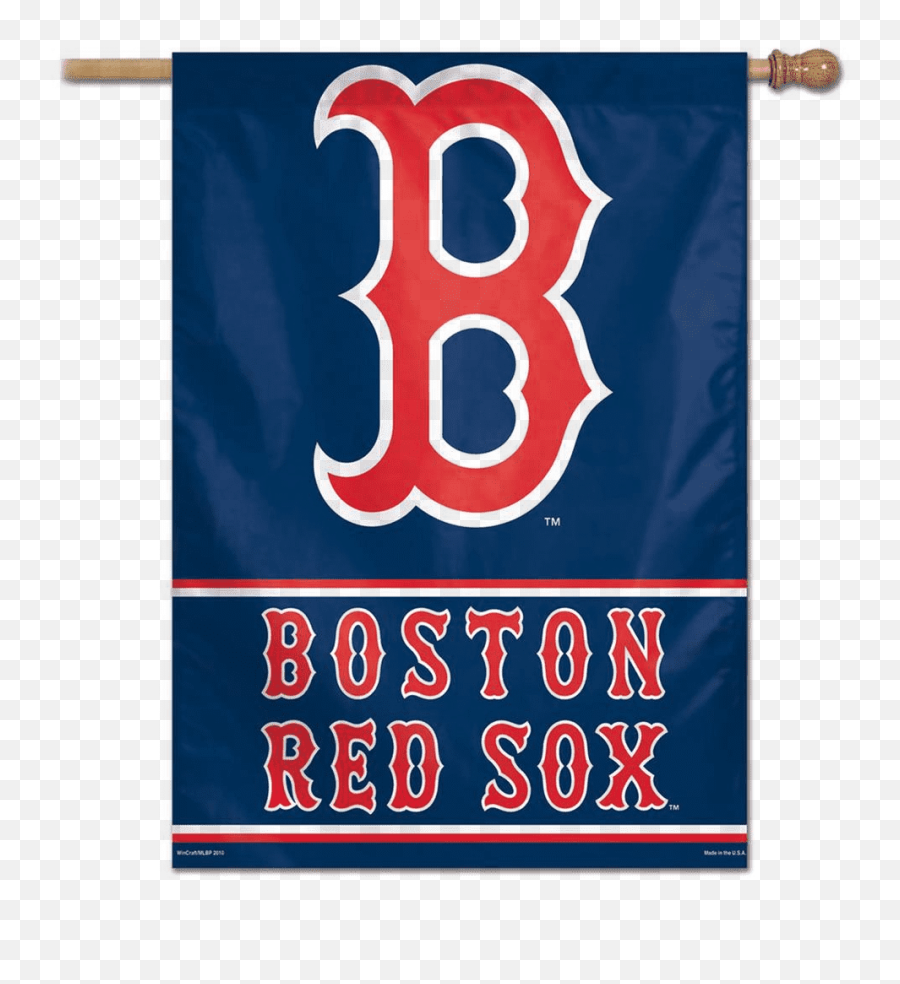 Download Boston Red Sox Team Logo Vertical Flag - Boston Red Red Sox St Day Png,Boston Red Sox Logo Png