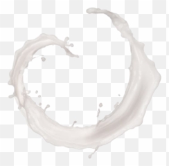 Circle Milk Splash Png All - Language