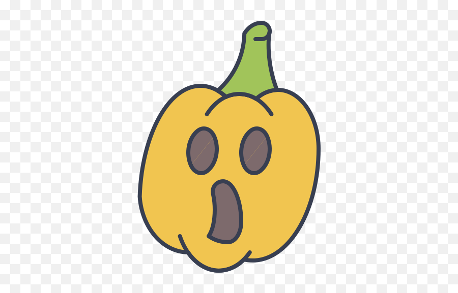 Scared Pumpkin Halloween Free Icon Of Trick Or Treat - Happy Png,Pumpkin Icon Free