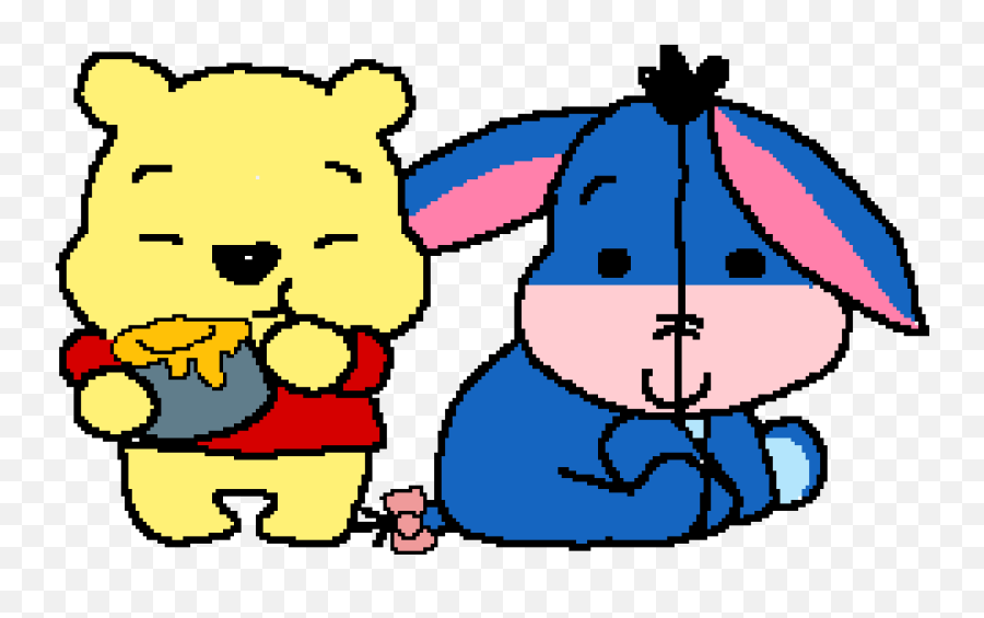Pixilart - Winnie The Pooh And Eeyore By Karmawillhit Cartoon Winnie The Pooh Png,Eeyore Transparent