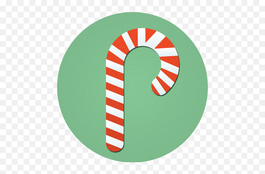 Candy Cane Christmas Icon - Christmas Icon Candy Png,Candycane Png