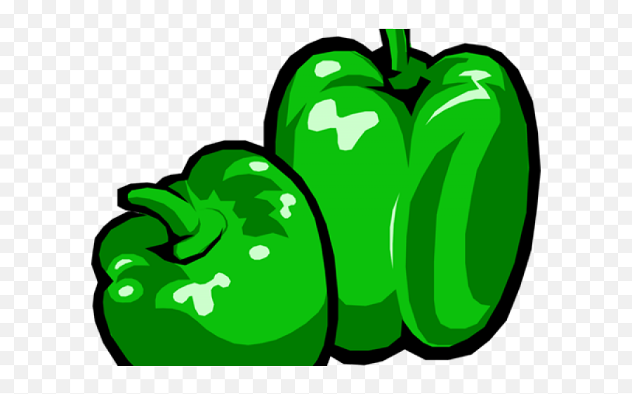 Pepper Clipart Green - Green Bell Pepper Clipart Png,Green Pepper Png