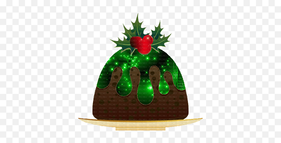 Christmas Pudding Clipart Glitter - Clipart Illustration Christmas Pudding Png,Pudding Icon