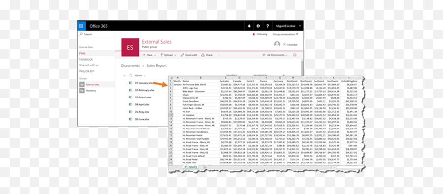 Combining Excel Files Hosted - Power Bi Sharepoint Folder Png,Excel Folder Icon