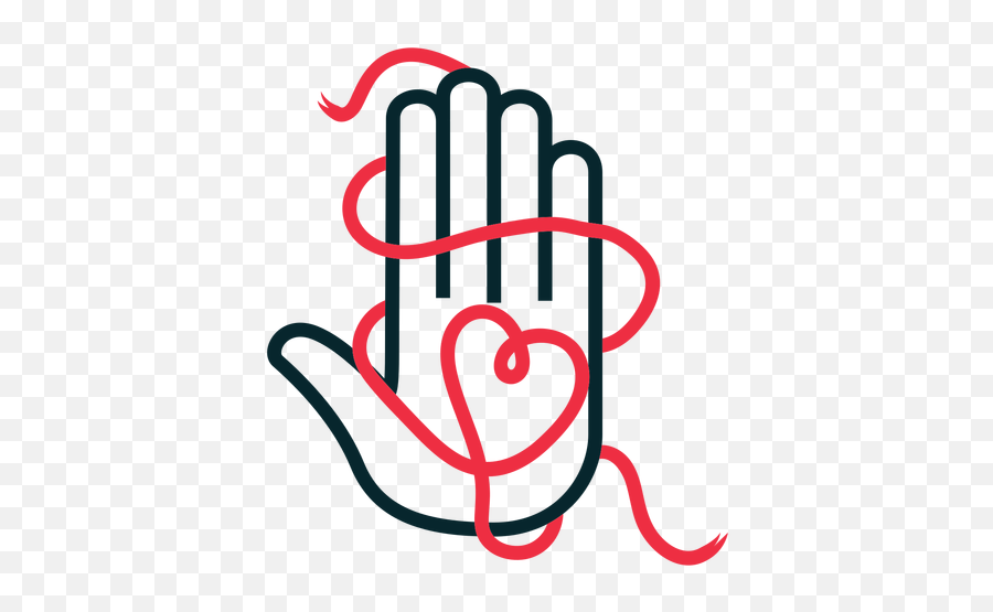 Hand Heart String Adoption Symbol Transparent Png U0026 Svg Vector - Simbolo Mao Com Coração,Hand Heart Icon