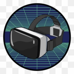 Munzee U2013 Scavenger Hunt Vr Goggles - Retro Futuristic Grid Red png