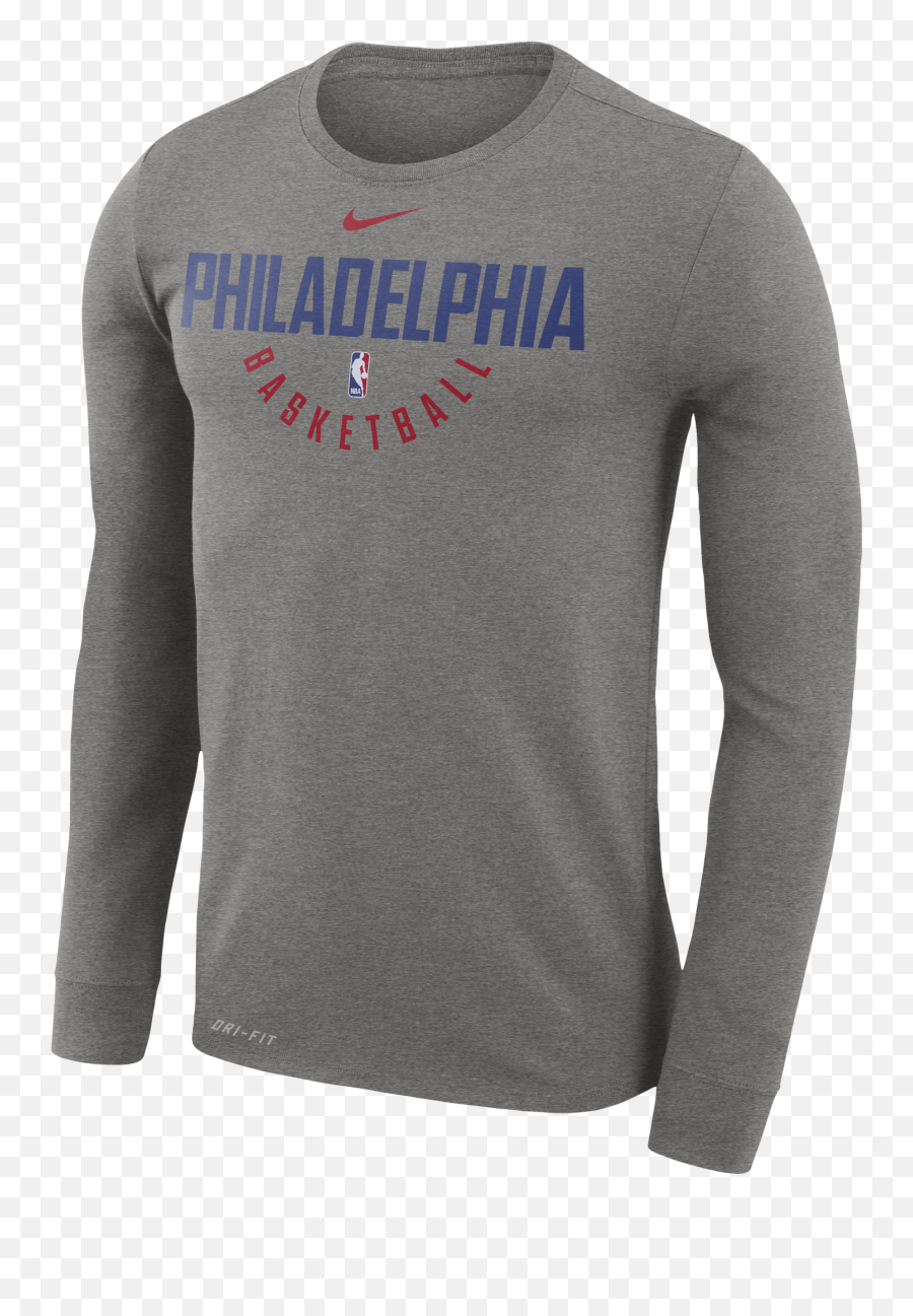 Practice Long Sleeve Tee - Nike T Shirts Logo Design Png,76ers Png